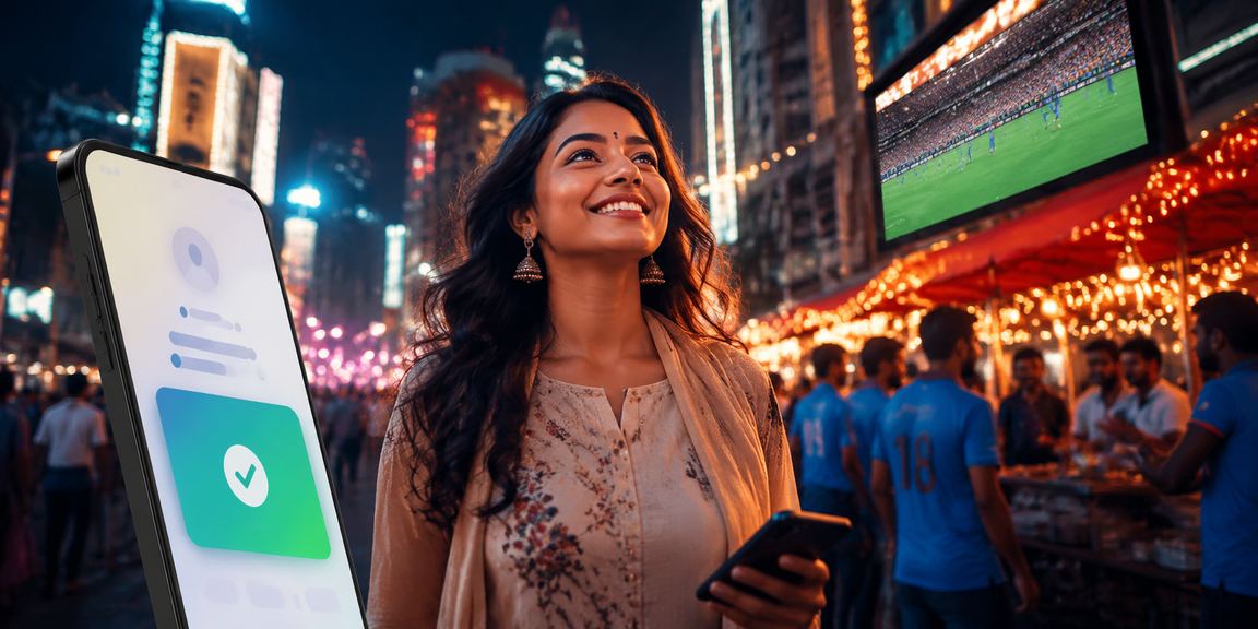 Mobile cricket betting and deposit interface on MG Road Bangalore