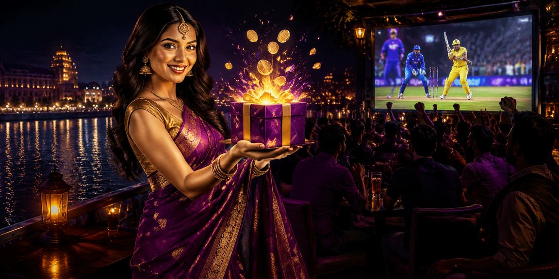 Cricket betting with lights and players